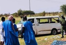 Blessés dans un accident de la route sur la route entre Shakar et Magta Lahjar