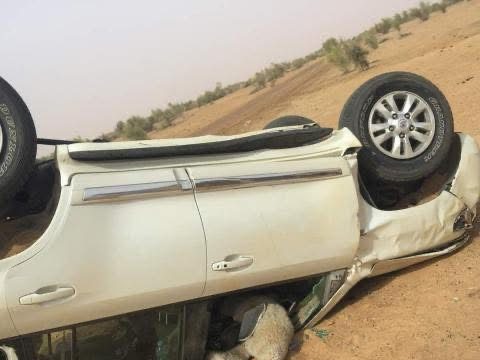 Des bléssés dans un accident de la route entre Nouakchott et Nouadhibou