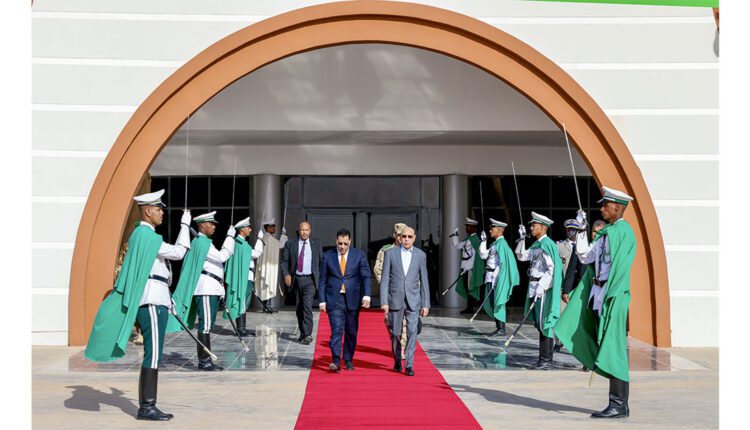 Le Président de la République Mohamed Ould Cheikh El-Ghazouani se rend dans la ville d’Aïoun