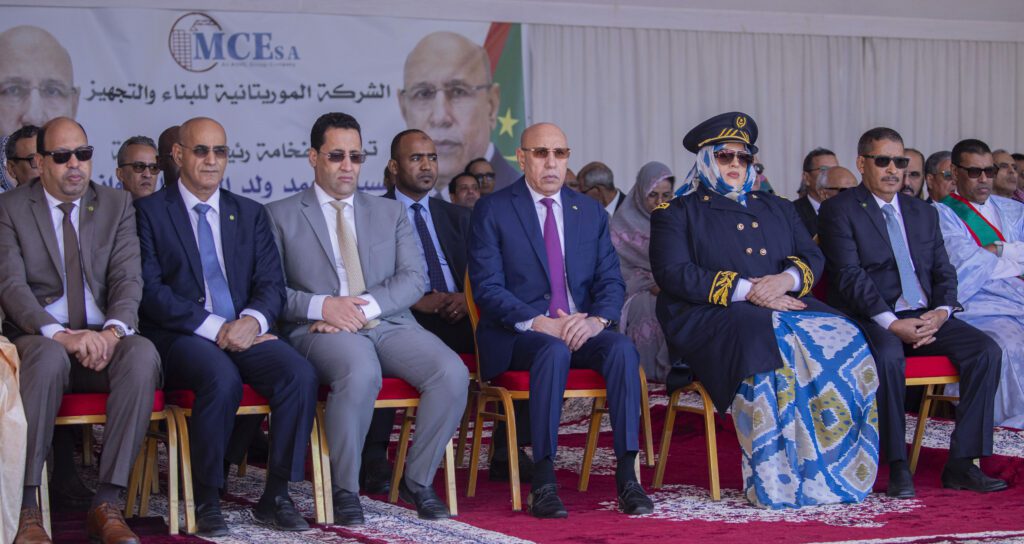 Le Président de la République : Supervision de l’inauguration du pont du quartier « El Haye Essaken » à Nouakchott
