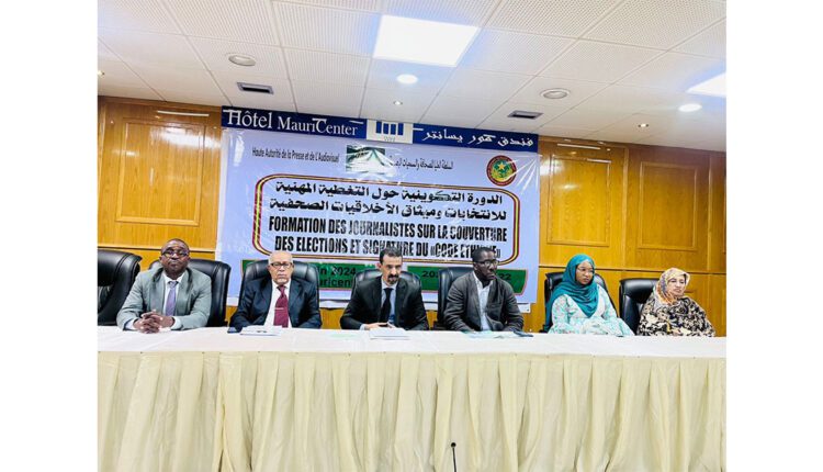 Nouakchott : Organisation d’une formation sur la couverture professionnelle des élections par la HAPA