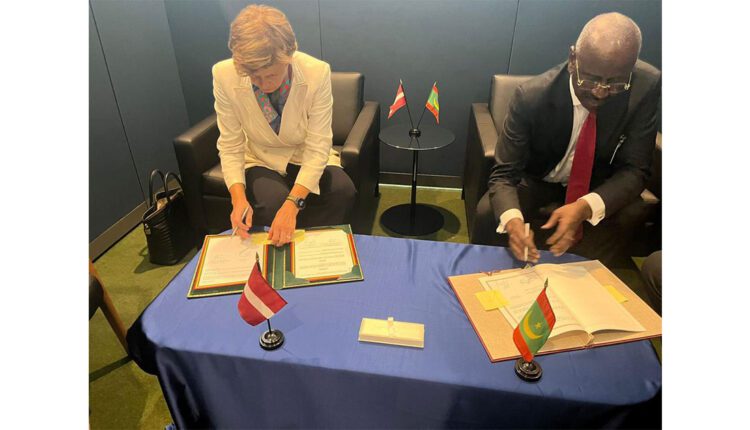 New York : Signature d’un protocole d’entente entre la Mauritanie et la Lettonie