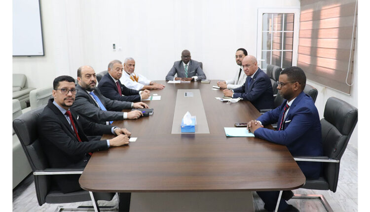 Nouakchott : Entretien du Ministre en charge du budget avec une délégation de la Banque Étrangère Libyenne
