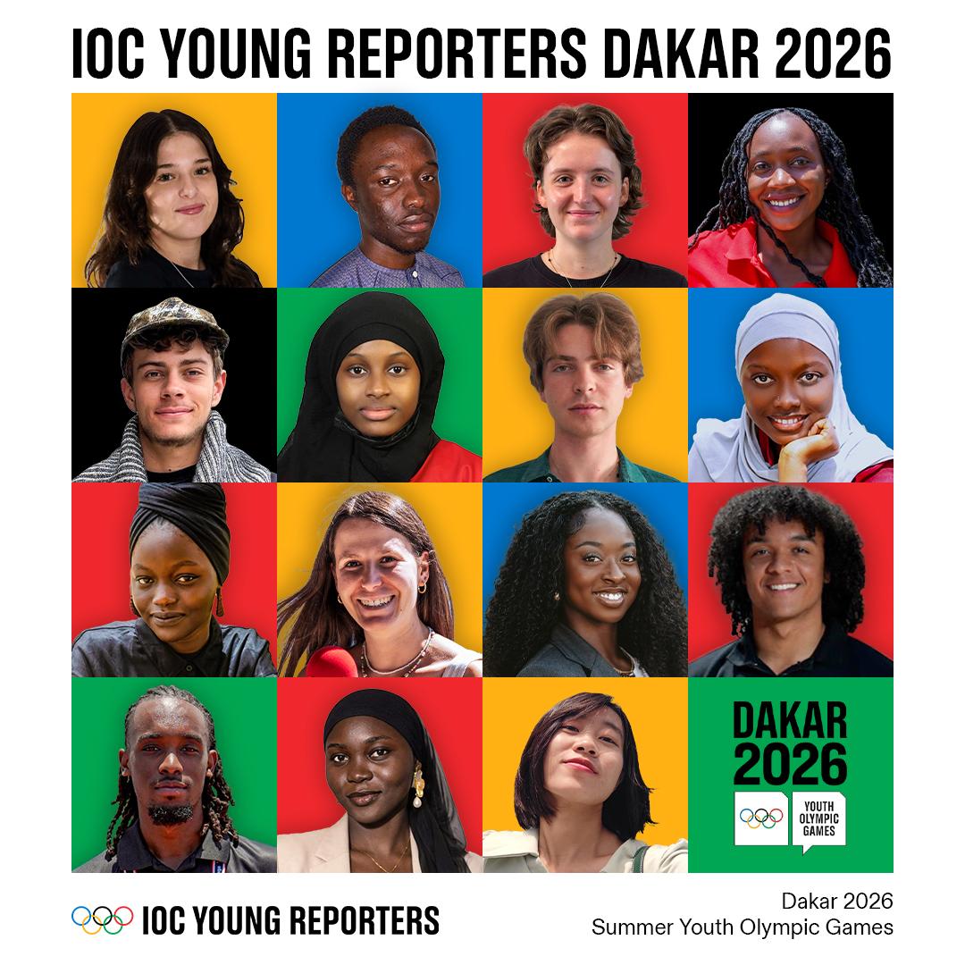 Sélection des 15 premiers aspirants journalistes sportifs pour le programme des jeunes reporters du CIO à Dakar 2026