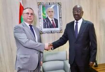 Ould Merzoug reçoit une copie des lettres de créance du nouvel ambassadeur russe à Nouakchott