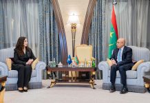 Ghazouani discute avec la présidente du Kosovo du renforcement des relations bilatérales