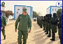 Le chef d'état-major de la gendarmerie effectue une visite de contrôle et d'information au groupement de réponse rapide à Nouakchott