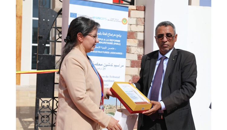 Le secrétaire général du ministère de la Justice Inaugure dans la ville de Boutilimit un bâtiment du tribunal de première instance après sa construction