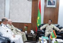 Le chef d'état-major discute avec l'attaché militaire algérien du renforcement de la coopération en matière de défense