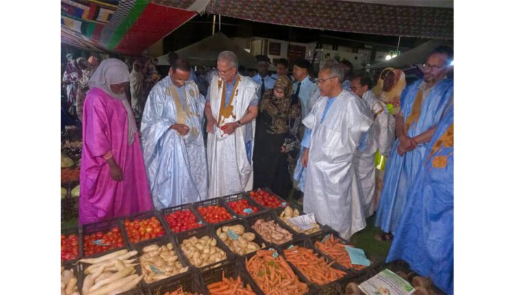 Kiffa : Visite du délégué général à la Solidarité nationale et le ministre de l’Agriculture au salon agricole de Kiffa