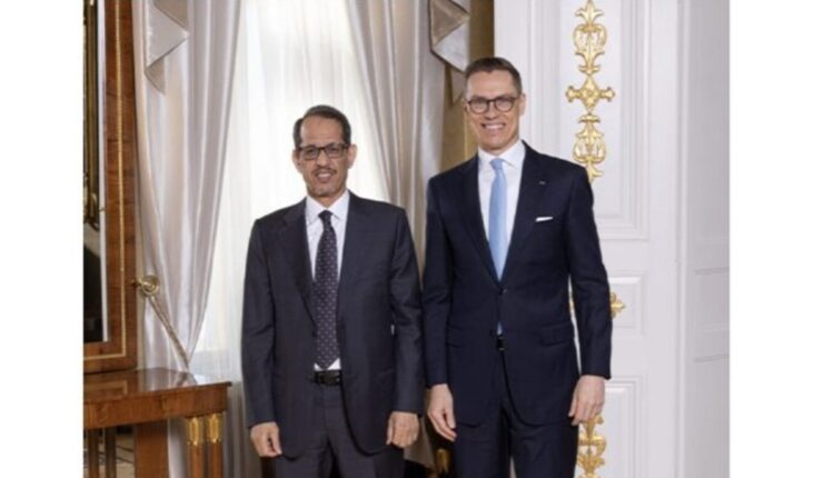 Helsinki : Mohamed Mahmoud Ould Brahim Khlil, l’ambassadeur de Mauritanie en Finlande présente ses lettres de créance