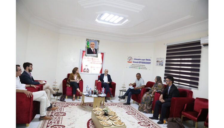Nouakchott :  Visite de de l’université privée supManagement par une mission culturelle espagnole de l’Institut Cervantès