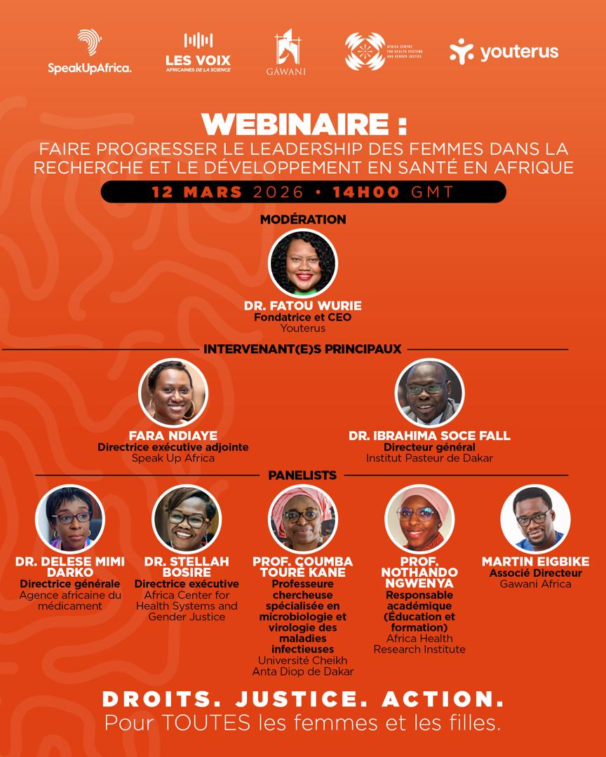 Speak Up Africa initie un panel de haut niveau sur le leadership des femmes dans la recherche et le développement