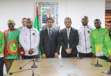 Le ministre de la Jeunesse reçoit la délégation de l'équipe nationale de mini-football.