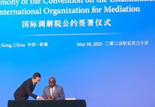 Une délégation du gouvernement mauritanien participe à la cérémonie de signature de l'Organisation Internationale de Médiation