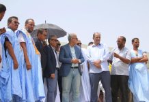 Le ministre de l'agriculture visite le canal Aftout Essahili à Kermacen
