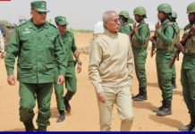 Le ministre de la Défense inspecte la brigade nationale de gendarmerie à Mberra