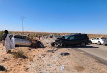 Le ministère de l'Équipement envoie une mission technique pour connaître les causes des accidents de la route survenus sur la route Nouadhibou-Nouakchott.