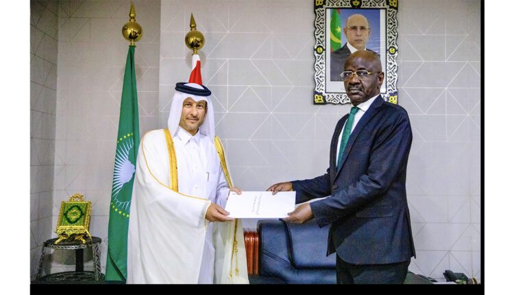 Nouakchott : Réception d’une copie figurée des lettres de créance du nouvel ambassadeur du Qatar par le ministre des Affaires étrangères
