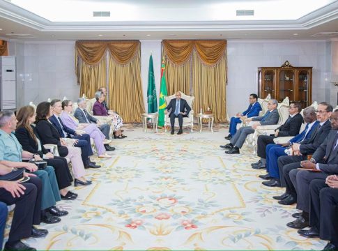 Ould Ghazouani discute avec les Européens des moyens de développer des relations de coopération commune