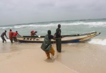 La météorologie avertit d'une forte tempête en mer le long des côtes mauritaniennes