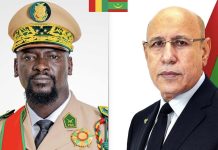 Ghazouani félicite Doumbouya et confirme l'attachement de la Mauritanie aux relations fraternelles avec la Guinée