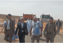 Le wali de l'Adrar inspecte le village de Kseir Terchan et appelle les habitants à prendre des précautions