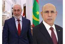 Ghazanouani assure son homologue irakien de l'engagement de la Mauritanie à développer les relations de coopération