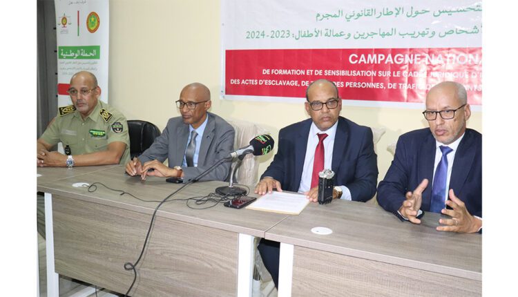 Ministère de la justice : Organisation d’un atelier de formation et de sensibilisation sur le cadre juridique criminalisant et punissant l’esclavage et la traite des personnes à Nouakchott