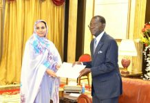 La ministre de l'hydraulique remet au président de la Guinée équatoriale un message de Ghazouani