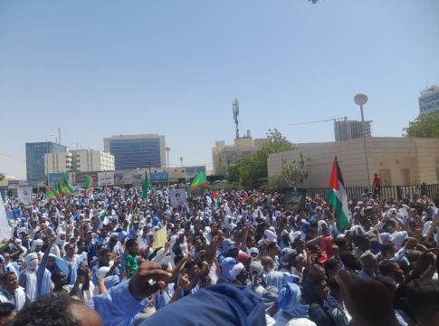 Nouakchott:Manifestation massive de soutien aux habitants de Gaza