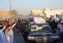 Ghazouani arrive à Kankossa, l'avant-dernière étape de sa tournée d'inspection dans la région de Gorgol.