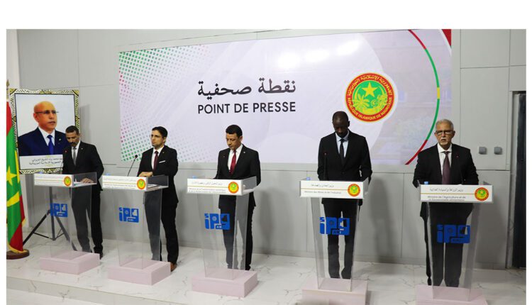 Nouakchott : Des membres du gouvernement, tiennent un point de presse