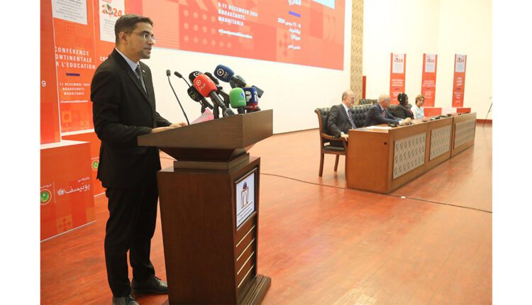 Palais des Congrès de Nouakchott :  Le ministre de l’Autonomisation des jeunes, supervise la fin des travaux de la Conférence continentale sur l’éducation en Afrique