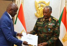 Ould Merzouk remet à Burhan un message de soutien au candidat de la Mauritanie pour le poste de Secrétaire général de l’Organisation de la coopération islamique