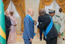 L’Assemblée parlementaire de la Francophonie décore le président Ghazouani de l’Ordre de la Pleiade