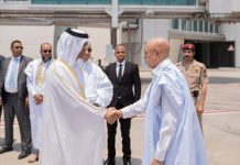 Le président Ghazouani arrive à Doha pour présenter ses condoléances suite au décès de l’émir Hamad Ben Khalifa Al Thani
