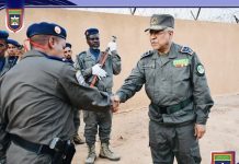 Le chef d’état-major de la Garde nationale inspecte le groupement de Tidjikja et la prison civile de Nbeika