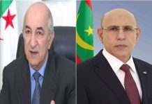 Le président Ghazouani félicite Tebboune à l’occasion de la fête nationale algérienne et réaffirme son engagement à renforcer les relations de coopération