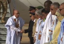 Le président Ghazouani arrive à Atar, première étape de sa tournée de visite dans la région